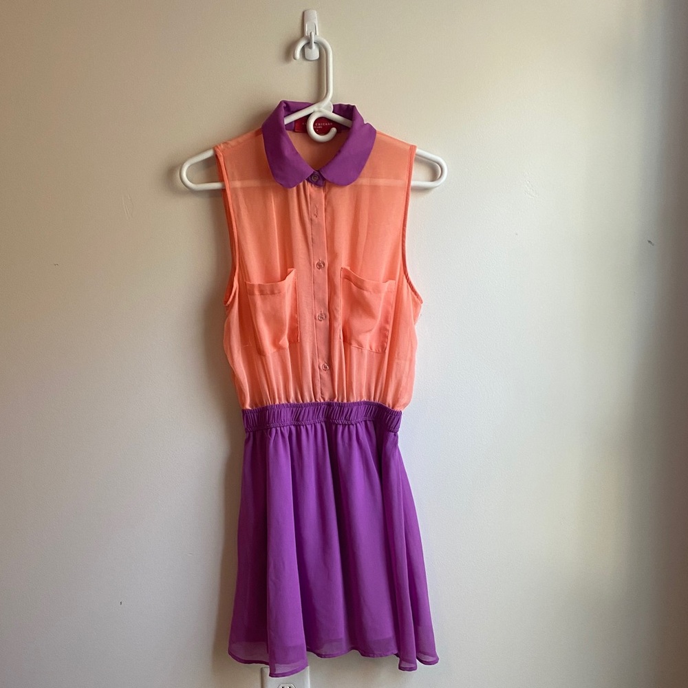 Orange and Purple Dress